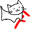 かわいい猫のアイコンです